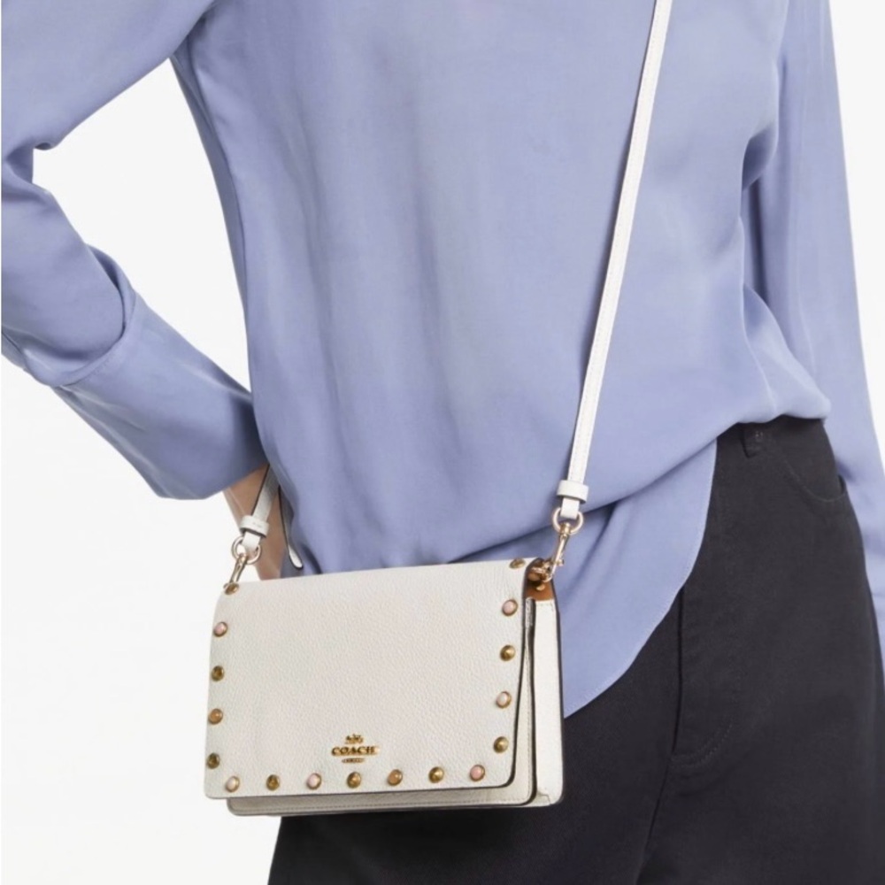 π Coach Hayden Crossbody Multicolored Rivets - Picture 4 of 17